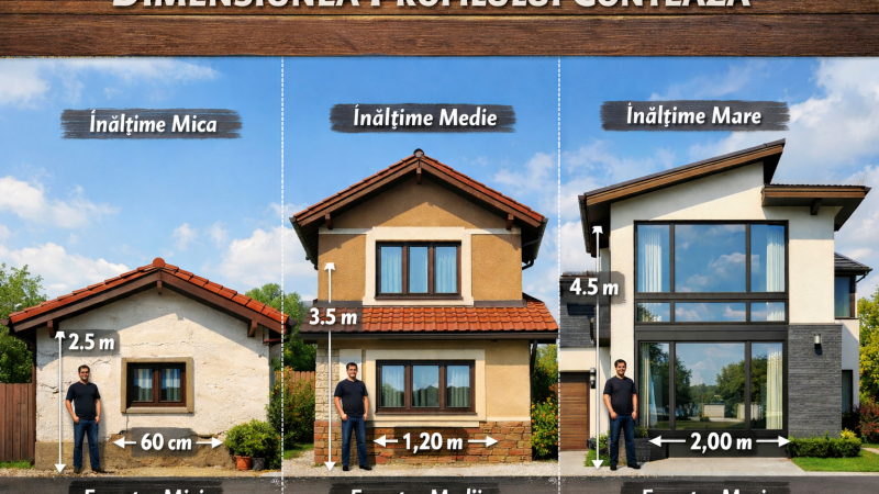 Dimensiunea profilului contează: ghid rapid după înălțimea fațadei și mărimea ferestrelor