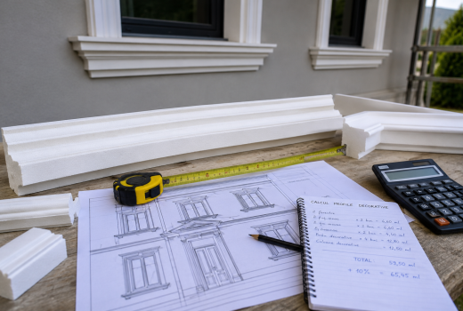 Cum calculezi corect cantitatea de profile decorative pentru o fațadă