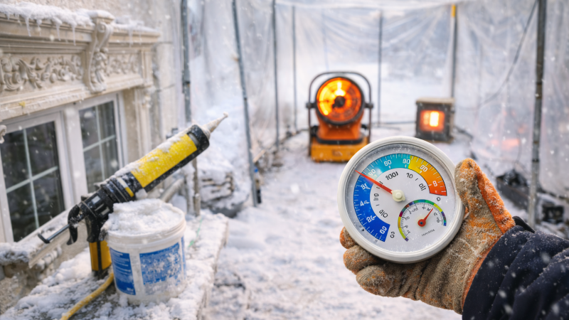 Montaj pe sezon rece: temperaturi, timpi de priză și ce să eviți iarna în România