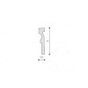 Ancadrament decorativ fereastra MA12 120X30X2000 Ancadrament decorativ fereastra MA12 120X30X2000