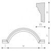 Arcada decorativa domostyl GA1 125X100X183
