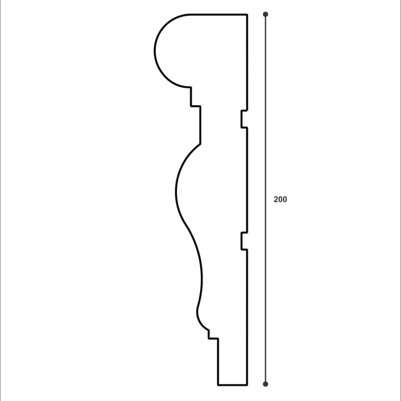 Ancadrament decorativ fereastra ADA151 200X50X2000 Ancadrament decorativ fereastra ADA151 200X50X2000