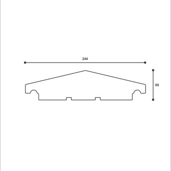 Capac de gard ADRO-DECOR ST107 244X60X2000