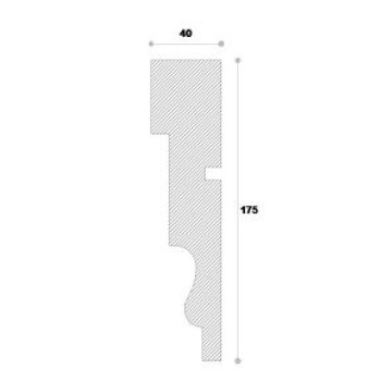 Ancadrament decorativ fereastra ADA105 175X40X1250
