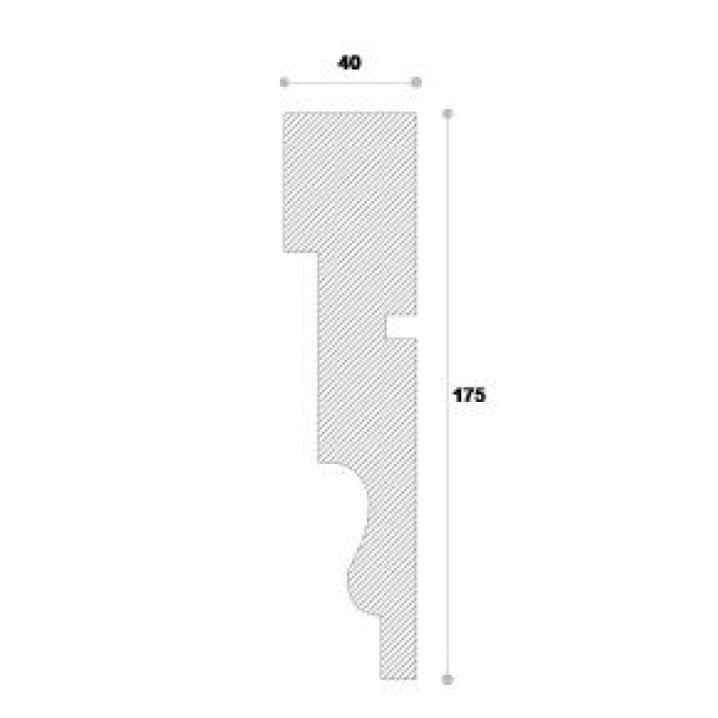 Ancadrament decorativ fereastra ADA105 175X40X1250 Ancadrament decorativ fereastra ADA105 175X40X1250