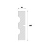 Ancadrament decorativ fereastra ADA106 135X30X2000 Ancadrament decorativ fereastra ADA106 135X30X2000