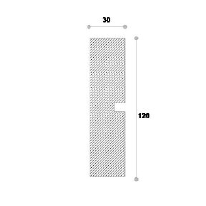 Ancadrament decorativ fereastra ADA108 120X30X2000 Ancadrament decorativ fereastra ADA108 120X30X2000
