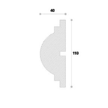 Ancadrament decorativ fereastra ADA114 110X40X2000