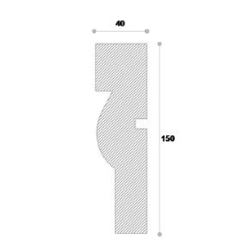 Ancadrament decorativ fereastra ADA124 150X40X2000 Ancadrament decorativ fereastra ADA124 150X40X2000