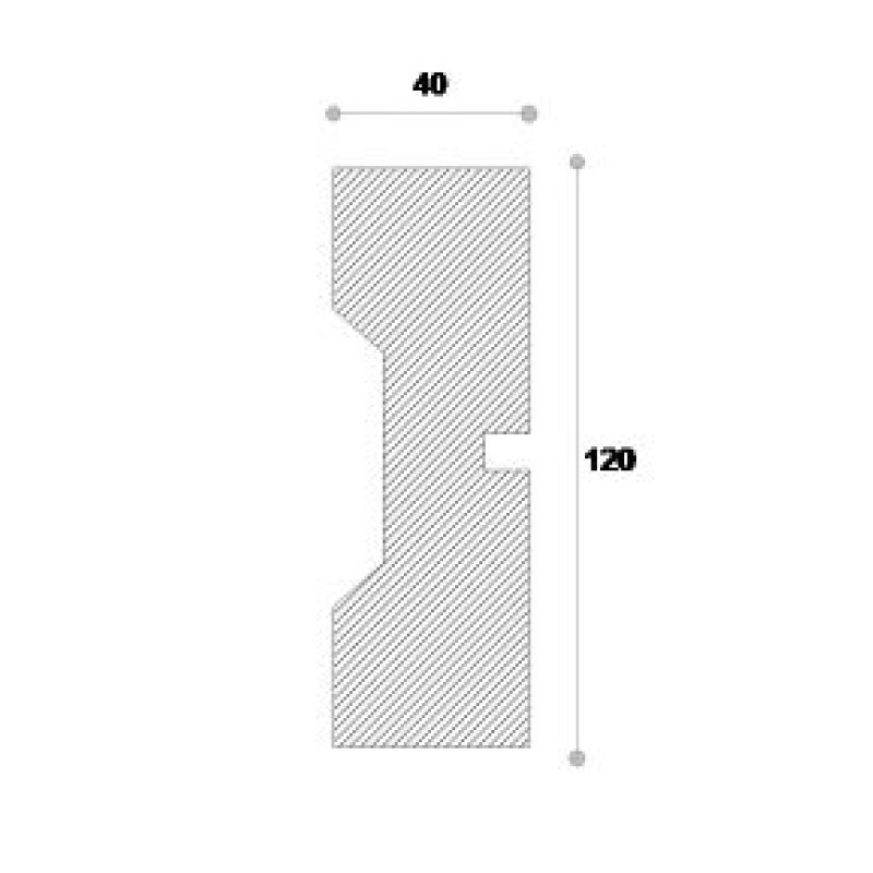 Ancadrament decorativ fereastra ADA125 120X40X2000 Ancadrament decorativ fereastra ADA125 120X40X2000