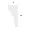 Ancadrament decorativ fereastra ADA130 140X60X2000