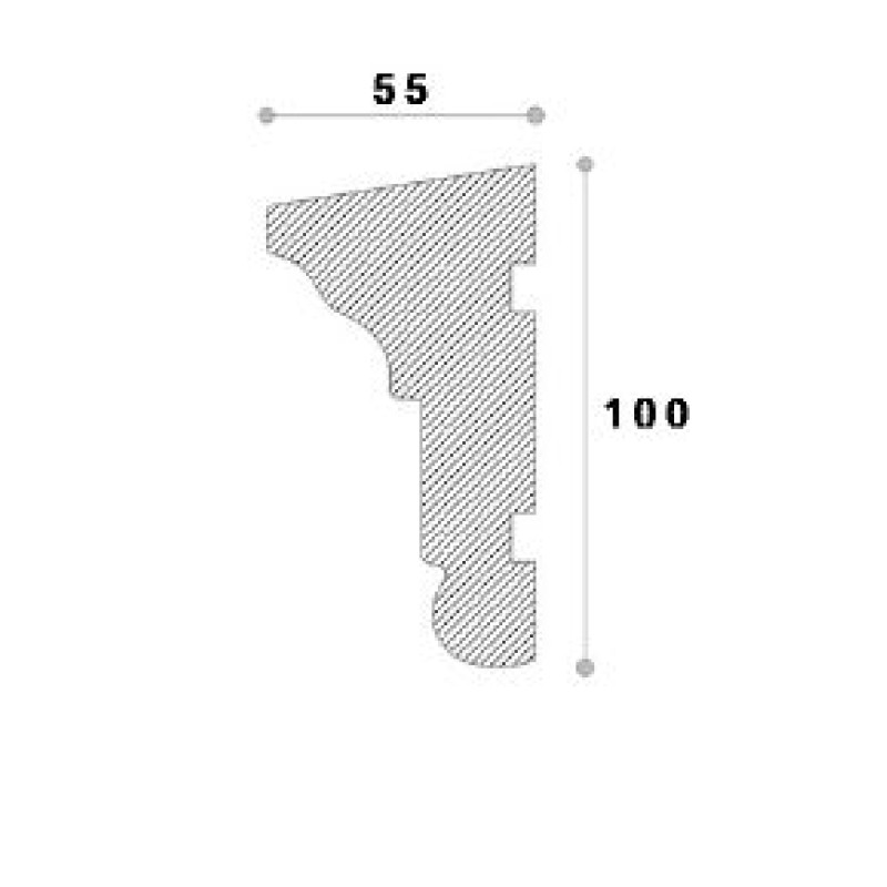 Ancadrament decorativ fereastra ADA141 100X55X2000 Ancadrament decorativ fereastra ADA141 100X55X2000