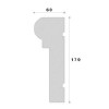 Ancadrament decorativ fereastra ADA149 170X60X2000