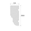 Ancadrament decorativ fereastra ADA165 115X50X2000