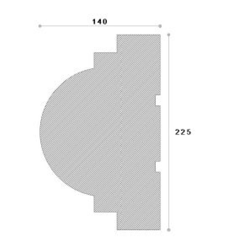 Ancadrament decorativ fereastra ADA173 225X140X2000 Ancadrament decorativ fereastra ADA173 225X140X2000