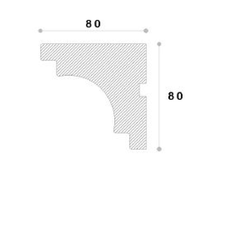 Ancadrament decorativ fereastra ADA175 80X80X2000 Ancadrament decorativ fereastra ADA175 80X80X2000