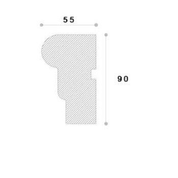 Ancadrament decorativ fereastra ADA212 90X55X2000