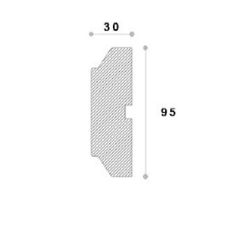 Ancadrament decorativ fereastra ADA213 95X30X1250