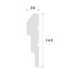 Ancadrament decorativ fereastra REMA1 140X30X2000 Ancadrament decorativ fereastra REMA1 140X30X2000