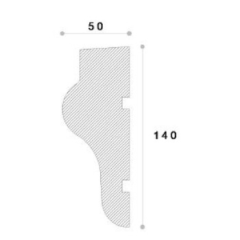 Ancadrament decorativ fereastra REMA13 140X50X2000
