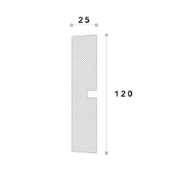Brau decorativ polistiren REMA21 120X25X2000