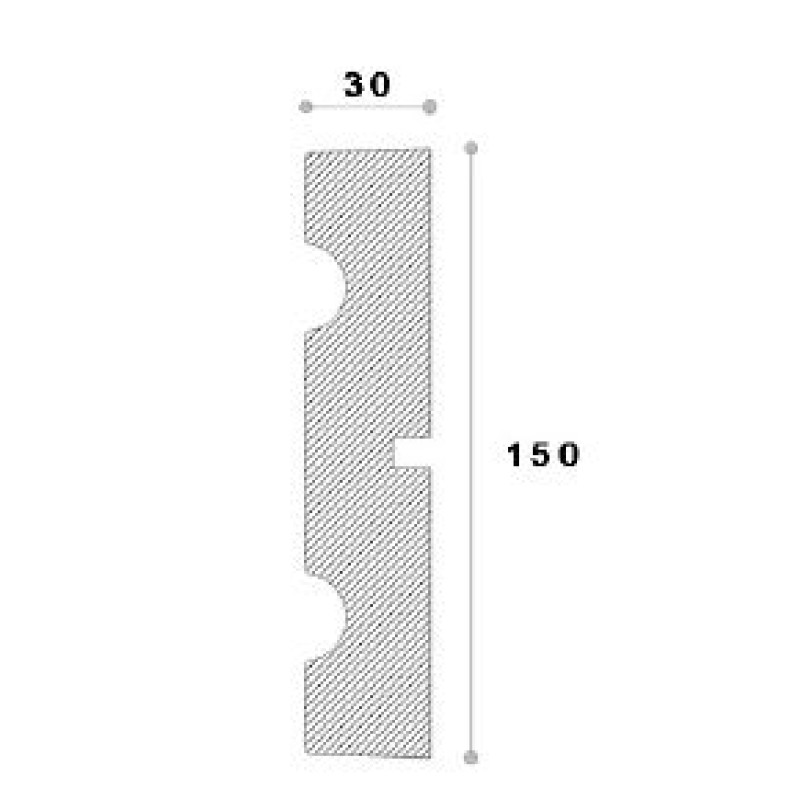 Ancadrament decorativ fereastra REMA22 150X30X2000 Ancadrament decorativ fereastra REMA22 150X30X2000