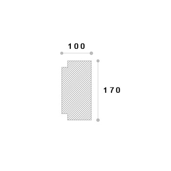 Cheie de bolta fereastra ADCB102 200X100X170