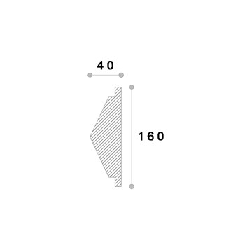 Cheie de bolta fereastra ADRO-DECOR ADCB103 160X50X160