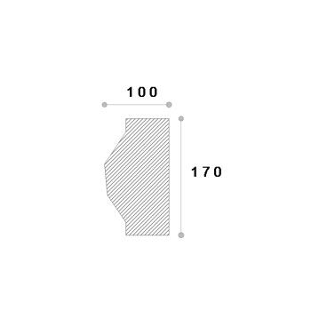 Cheie de bolta fereastra ADCB104 200X100X170