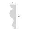 Cornisa decorativa exterior ADC103 190X50X2000