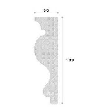 Cornisa decorativa exterior ADC103 190X50X2000