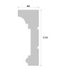 Cornisa decorativa exterior ADC104 220X80X1250