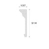 Cornisa decorativa exterior ADC142 515X140X2000