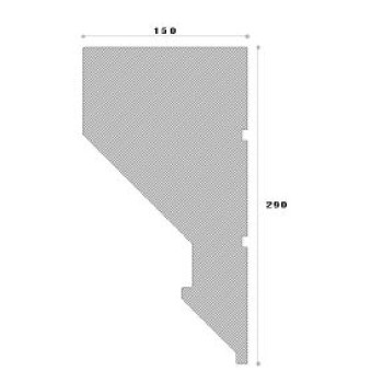 Cornisa decorativa exterior ADC149 290X150X2000