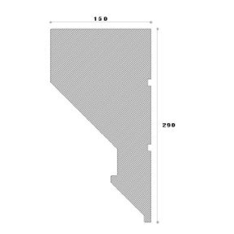 Cornisa decorativa exterior ADC149 290X150X2000 Cornisa decorativa exterior ADC149 290X150X2000