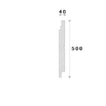 Termosistem decorativ SIDDING PANEL 3 500X40X2000