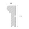Solbanc decorativ fereastra ADS109 130X55X1250