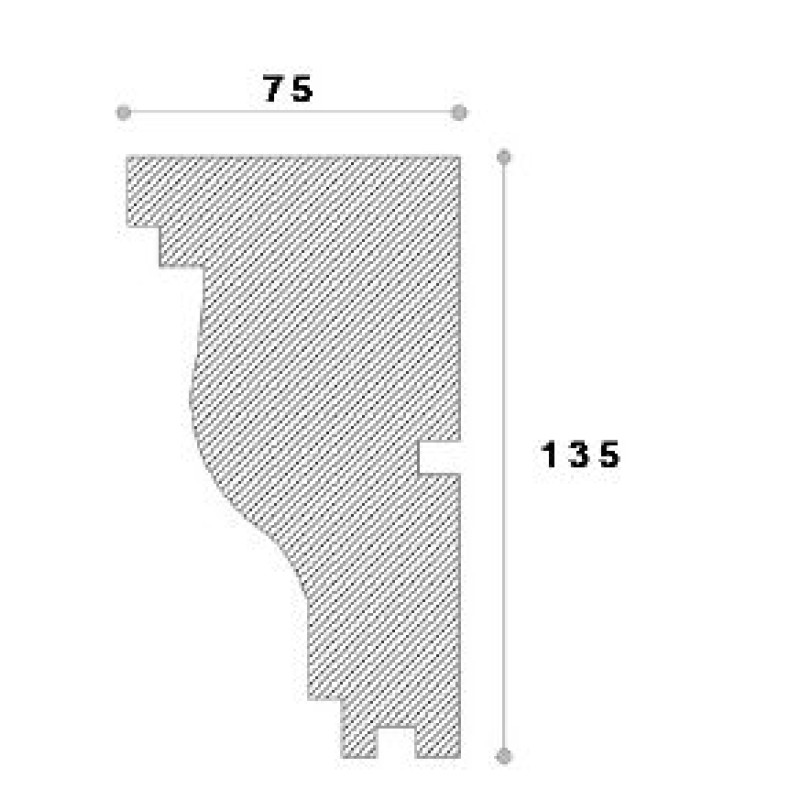 Solbanc decorativ fereastra ADS112 135X75X1250 Solbanc decorativ fereastra ADS112 135X75X1250