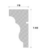 Solbanc decorativ fereastra ADS116 140X70X2000