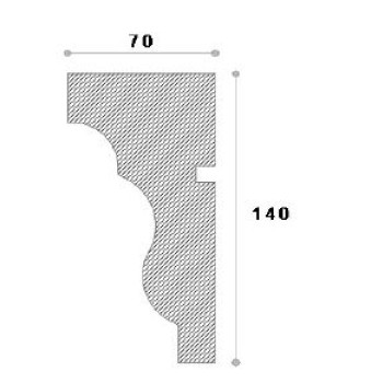 Solbanc decorativ fereastra ADS116 140X70X2000