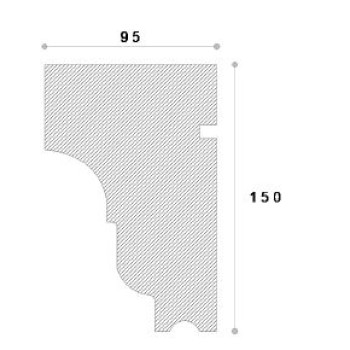 Solbanc decorativ fereastra ADS117 150X95X2000