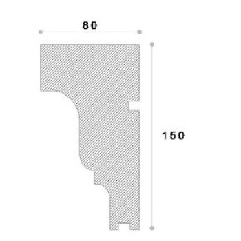 Solbanc decorativ fereastra ADS118 150X80X2000