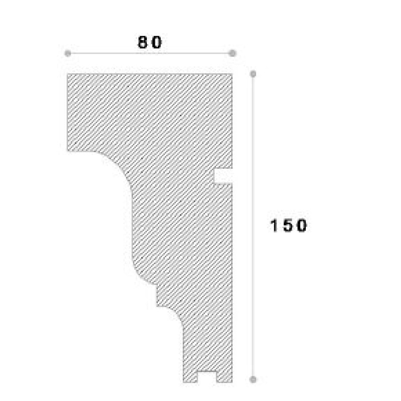 Solbanc decorativ fereastra ADS118 150x80x1250 Solbanc decorativ fereastra ADS118 150x80x1250