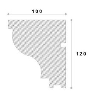 Solbanc decorativ fereastra ADS119 120X100X2000