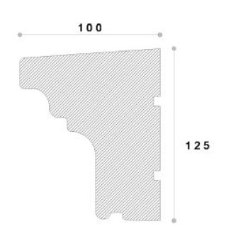 Solbanc decorativ fereastra REFA10 125X100X2000