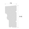 Solbanc decorativ fereastra REFA11 140X70X2000