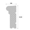 Solbanc decorativ fereastra REFA13 140X60X2000