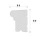 Solbanc decorativ fereastra REFA14 80X60X2000