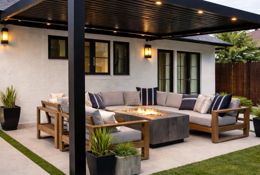 Negrul, o alegere mereu elegantă în decorarea casei pe exterior