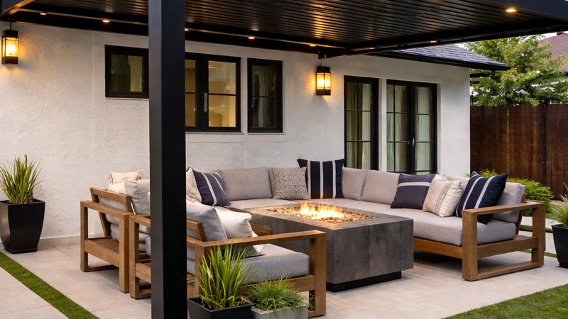 Negrul, o alegere mereu elegantă în decorarea casei pe exterior